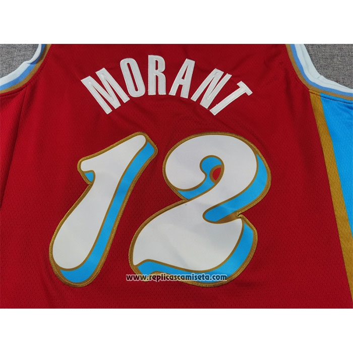 Camiseta Memphis Grizzlies Ja Morant #12 Ciudad 2024-25 Rojo